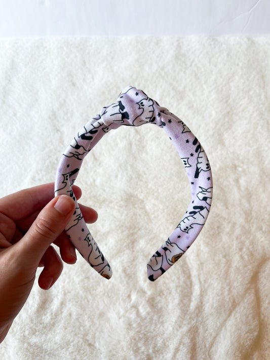 Spooky Cats Top Knot Headband