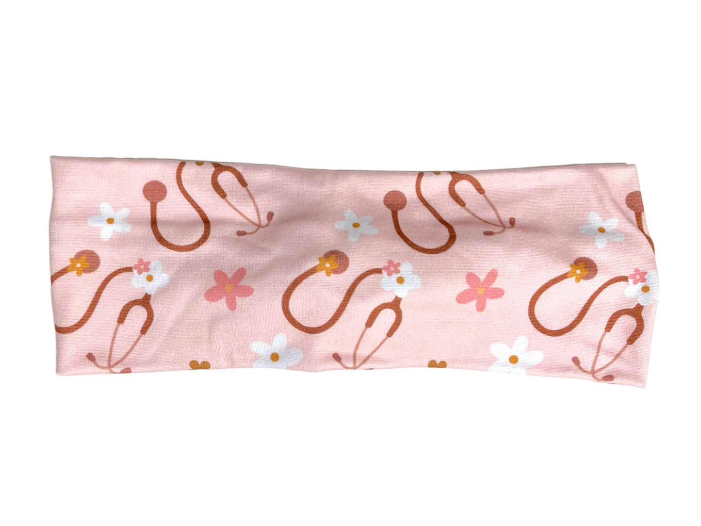 Pink Nursing Twist Super Soft Headband