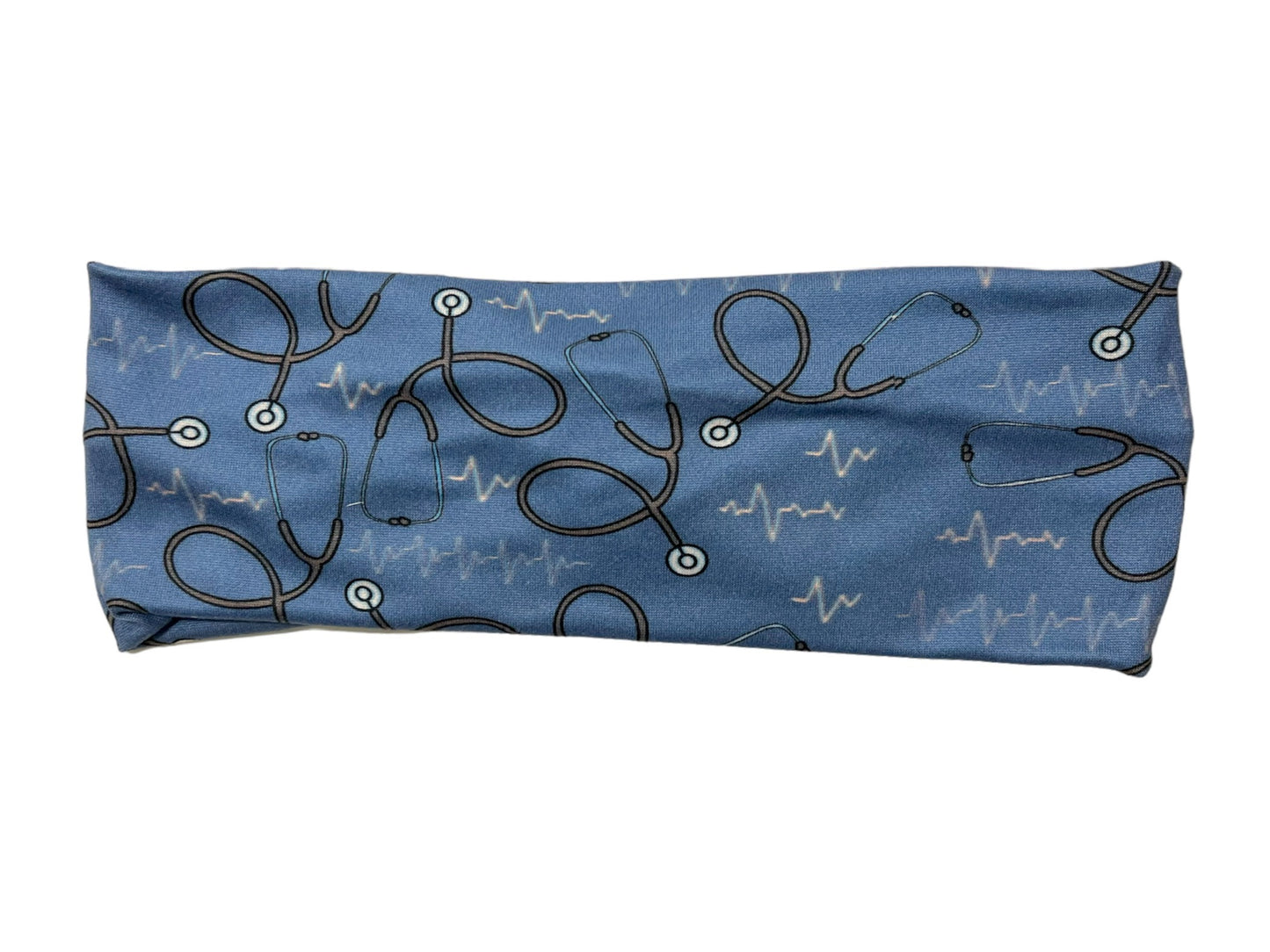 Blue Nursing Twist Super Soft Headband