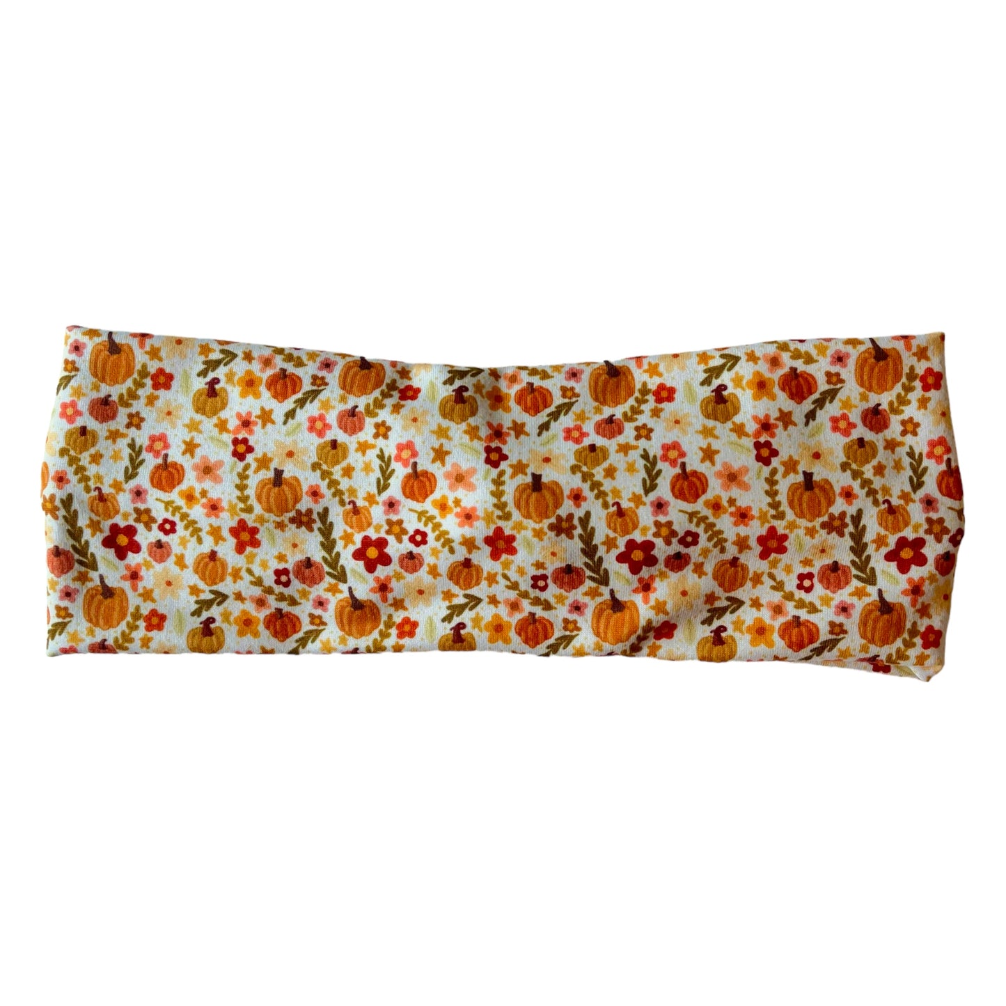 Floral Pumpkin Fall Twist Super Soft Headband