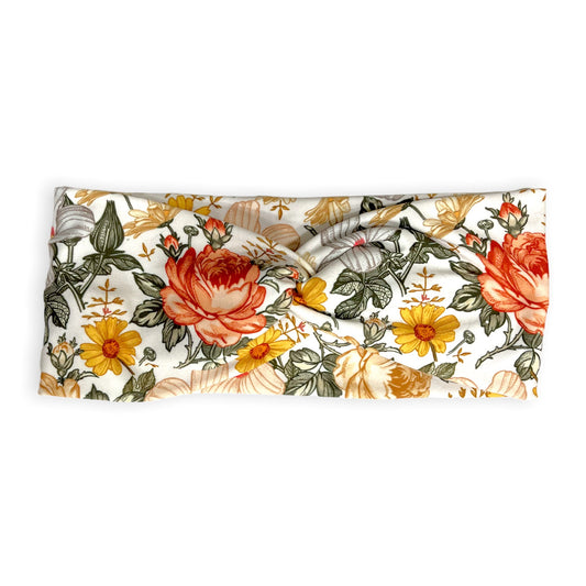 Vintage Floral Twist Super Soft Headband