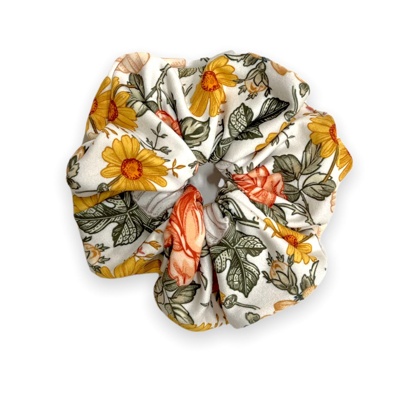 Vintage Floral Scrunchie