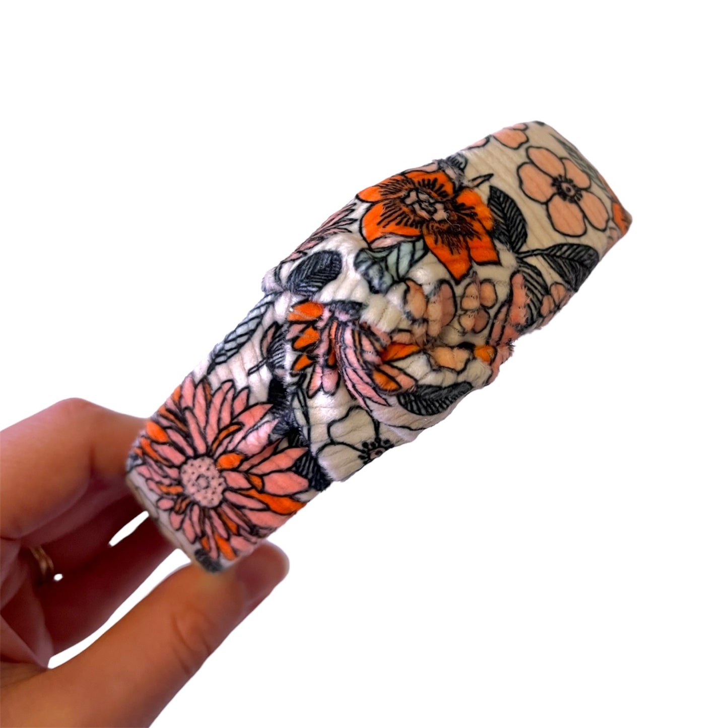 Boho Floral Top Knot Headband