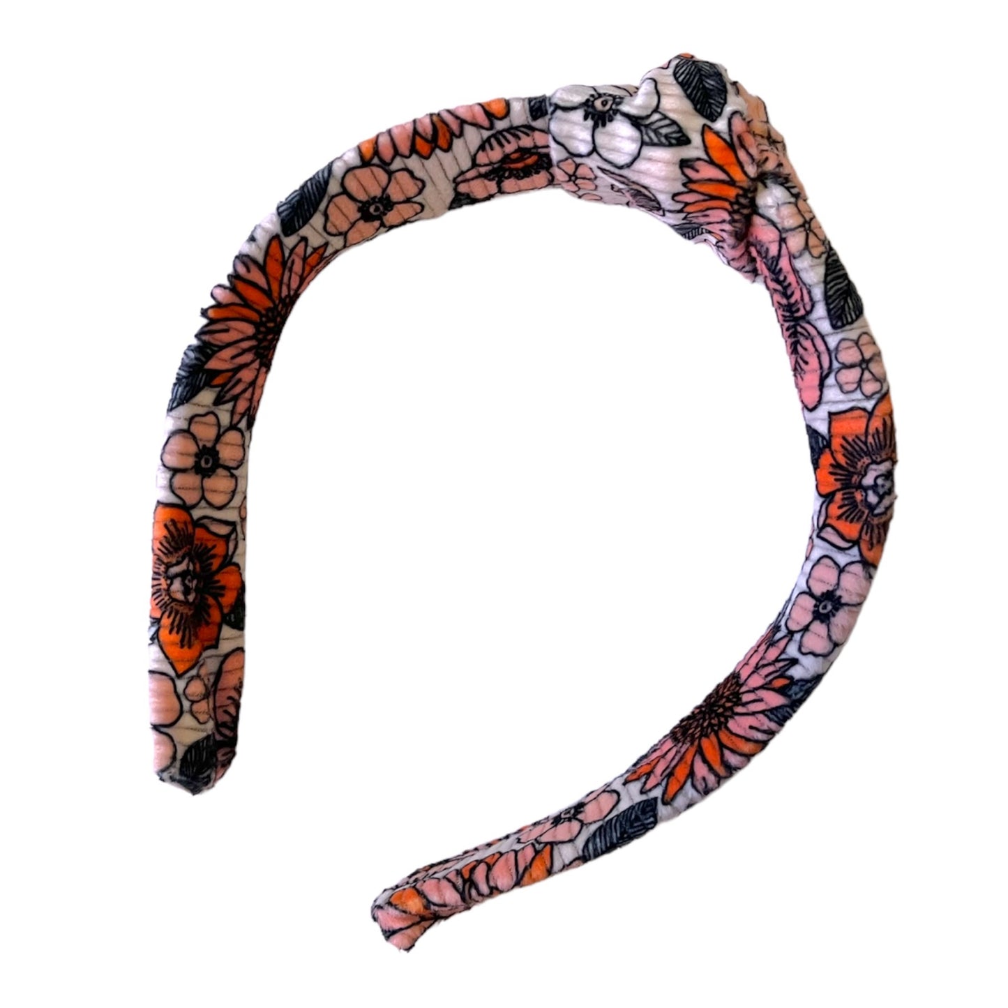 Boho Floral Top Knot Headband